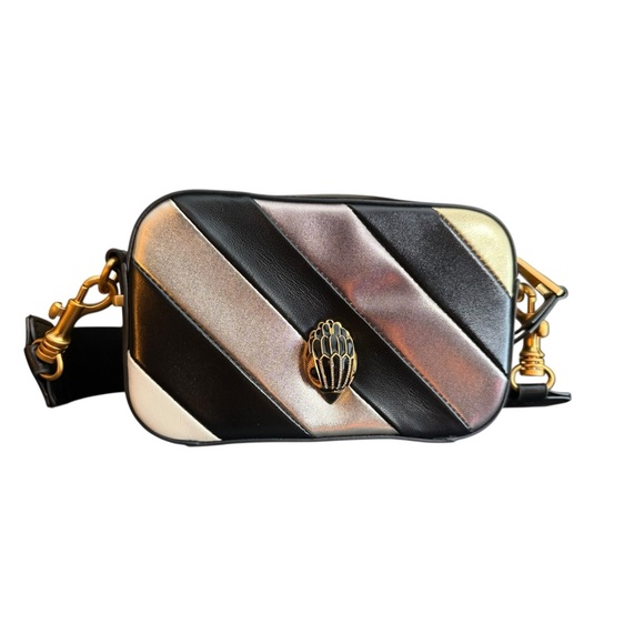 Kurt Geiger Handbags - Kurt Geiger London Metallic Stripe Camera Bag Crossbody